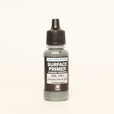 Vallejo GERMAN PANZER GREY RAL SURFACE PRIMER 7021 17ml Hobby and Model Acrylic Paint #70603