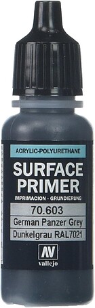 200ml Bottle Grey Primer Vallejo Paint