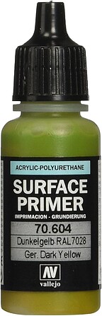 Vallejo: Primer, German Dark Yellow 200 ml.