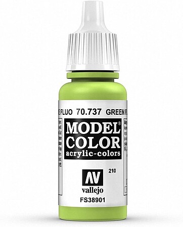 Vallejo GREEN FLUORESCENT 17ml Hobby and Model Acrylic Paint #70737