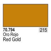 Vallejo Metallic Red Gold Model Color 35ml Hobby and Model Acrylic Paint #70794
