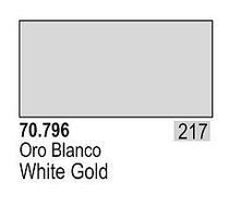 Vallejo Metallic White Gold Model Color 35ml Hobby and Model Acrylic Paint #70796