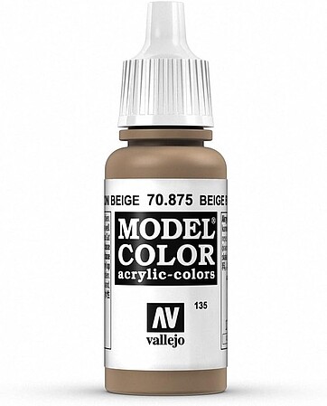 Vallejo 17ml Bottle Beige Brown Model Color (6/Bx)