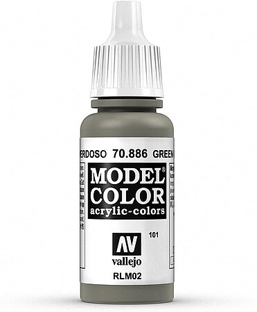 Vallejo Model Color GREEN GREY 17ml Hobby and Model Acrylic Paint #70886