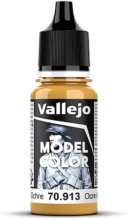 Vallejo Model Color YELLOW OCHRE 17ml Hobby and Model Acrylic Paint #70913