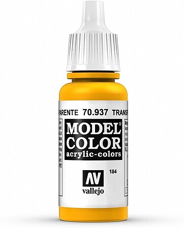 Vallejo 17ml Bottle Transparent Yellow Model Color (6/Bx)