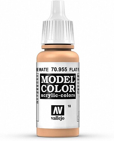 Vallejo Model Color FLAT FLESH 17ml Bottle Hobby and Model Acrylic Paint #70955