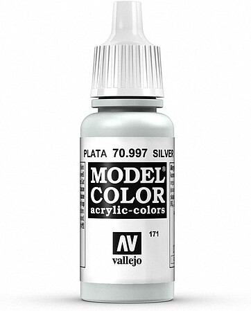 Vallejo 17ml Bottle Silver Model Color (6/Bx)