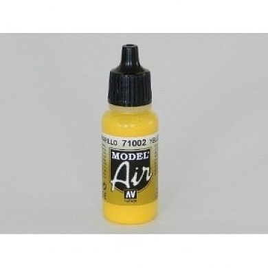 Vallejo Model Air YELLOW 17ml Hobby and Model Acrylic Paint #71002