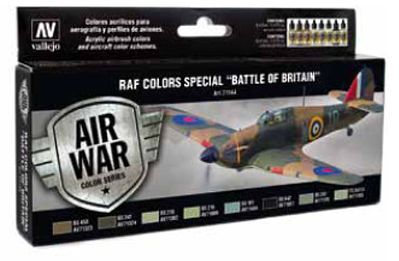 Vallejo RAF Colors Special Battle of Britain Model Air Hobby and Model Paint Set #71144