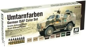 Vallejo German ISAF Model Air Paint Set (8 Colors)