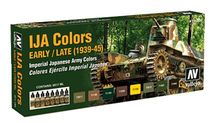 Vallejo IJA Camouflage 1939-45 Model Air Paint Set (8 Colors) Hobby and Model Paint #71160