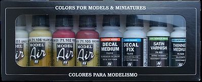 Vallejo RLM III Model Air Paint Set (8 Colors) Hobby and Model Paint Set #71164