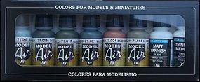 Vallejo RLM I Model Air Paint Set (8 Colors) Hobby and Model Paint Set #71165