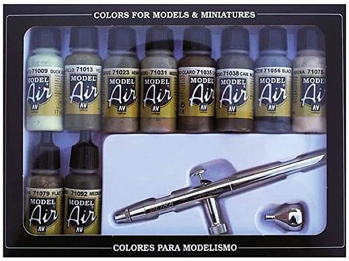 Vallejo WWII USN Aircraft Model Air Paint Set (8 Colors) Hobby and Model  Paint Set #71157
