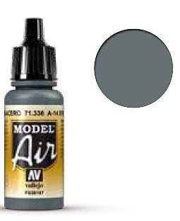 Vallejo 17ml Bottle A14 Steel Grey Model Air Hobby and Model Acrylic Paint #71336