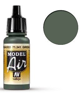 Vallejo 17ml Bottle Green Grey Model Air Hobby and Model Acrylic Paint #71341