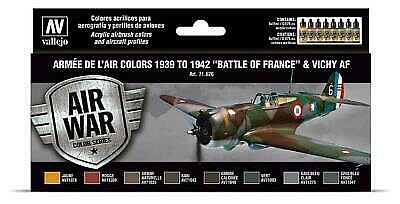 Vallejo Battle OF France WWII colors Model Air Set Hobby and Model Acrylic Paint Set #71626