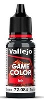 Vallejo Dark Turquoise Ink Game Color 17ml Bottle Hobby and Model Acrylic Paint #72084