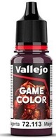 Vallejo Deep Magenta Game Color 17ml Bottle Hobby and Model Acrylic Paint #72113