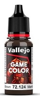 Vallejo Gorgon Brown Game Color 17ml Bottle Hobby and Model Acrylic Paint #72124