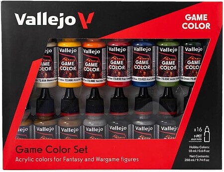 Acrylic colors set Vallejo Model Color 8 colors Set 70118 Metallic Colors  (8)