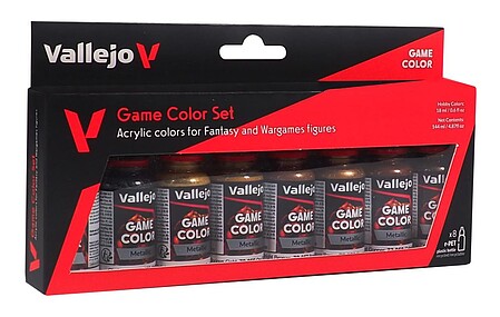 Vallejo Game Color Set 72303 Metallic Colors (8)