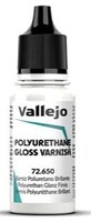 Vallejo Polyurethane Gloss Varnish Game Color 18ml Bottle Hobby and Model Acrylic Paint #72650