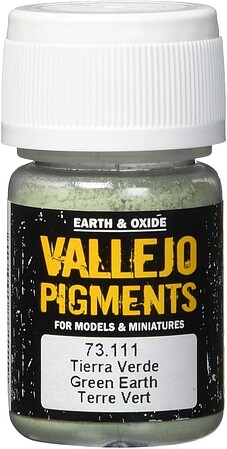 Vallejo Green Earth Pigment Powder (30ml) Paint Pigment #73111