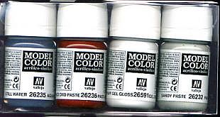 Vallejo Textures Effect Set (4 Different) Hobby and Model Paint Set #73195