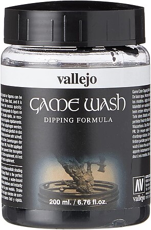 Vallejo Black Wash 200ml Bottle Hobby and Model Acrylic Paint #73301