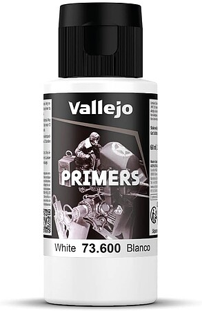 Vallejo White Primer 60ml Bottle Hobby and Model Acrylic Paint #73600