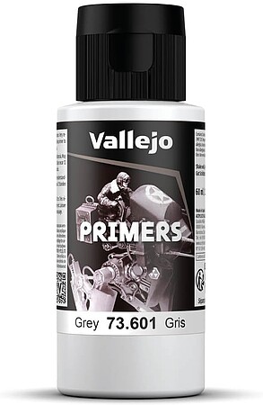 Vallejo Grey Primer 60ml Bottle Hobby and Model Acrylic Paint #73601