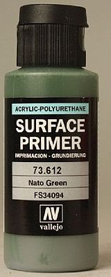 Vallejo Surface Primer Nato Green 60ml Bottle Hobby and Model Paint Supply #73612