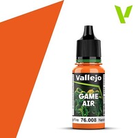 Vallejo Game Air Orange Fire (18ml bottle) Hobby and Plastic Model Acrylic Paint #76008