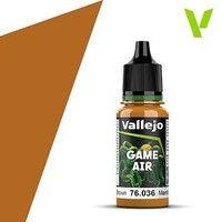 Vallejo Bronze Brown Game Air (18ml Bottle) Hobby and Plastic Model Acrylic Paint #76036
