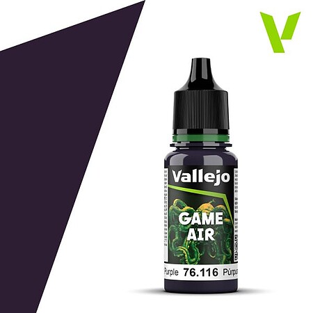 Vallejo Game Air Midnight Purple (18ml bottle) Hobby and Plastic Model Acrylic Paint #76116