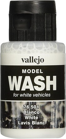 Vallejo White Model Wash (35ml Bottle) Hobby and Model Acrylic Paint #76501