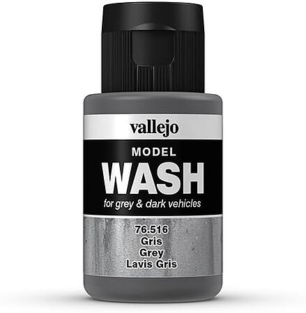 Vallejo Grey Model Wash (35ml Bottle) Hobby and Model Acrylic Paint #76516