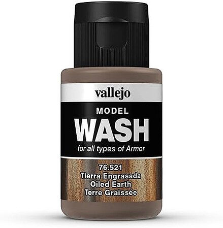 Vallejo Oiled Earth Model Wash (35ml Bottle) Hobby and Model Acrylic Paint #76521