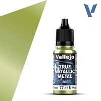 Vallejo True Metallic light Amber Green 18ml