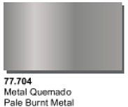Vallejo Pale Burnt Metal Color (32ml Bottle) Hobby and Model Acrylic Paint #77704