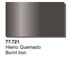 Vallejo Burnt Iron Metal Color (32ml Bottle) Hobby and Model Acrylic Paint #77721