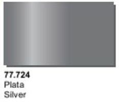 Vallejo Silver Metal Color (32ml Bottle) Hobby and Model Acrylic Paint #77724