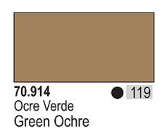 (bulk of 6) 17ml Bottle Green Ochre Model Color (6/Bx)