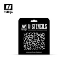 Vallejo Giraffe Camo WWII Stencil Miscellaneous Detailing Item 1/32 Scale #st-cam003
