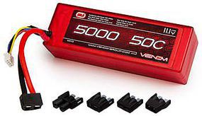 Venom DRIVE 50C 3S 5000mAh 11.1V LiPo HC -UNI 2.0 Plug Venom DRIVE 50C 3S 5000mAh 11.1V LiPo HC -UNI 2.0 Plug