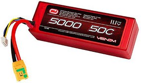 Venom 50C 11.1V 5000mAh 3S LiPo Hardcase, XT90-S Plug Venom 50C 11.1V 5000mAh 3S LiPo Hardcase, XT90-S Plug