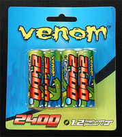 Venom AA NiMH 2400mAh Rechargeable Battery 4pc Venom AA NiMH 2400mAh Rechargeable Battery 4pc