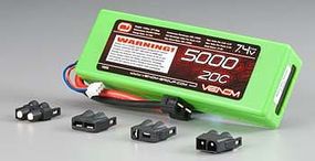 Venom DRIVE 20C 2S 5000mAh 7.4V LiPo HC UNI 2.0 Plug Venom DRIVE 20C 2S 5000mAh 7.4V LiPo HC UNI 2.0 Plug